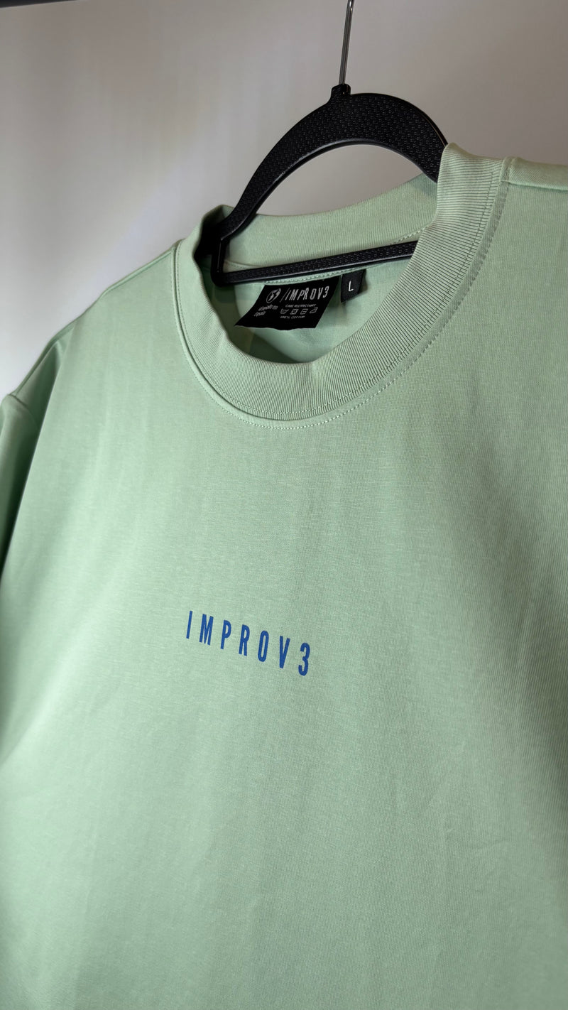 Camiseta Oversize Fit Verde agua