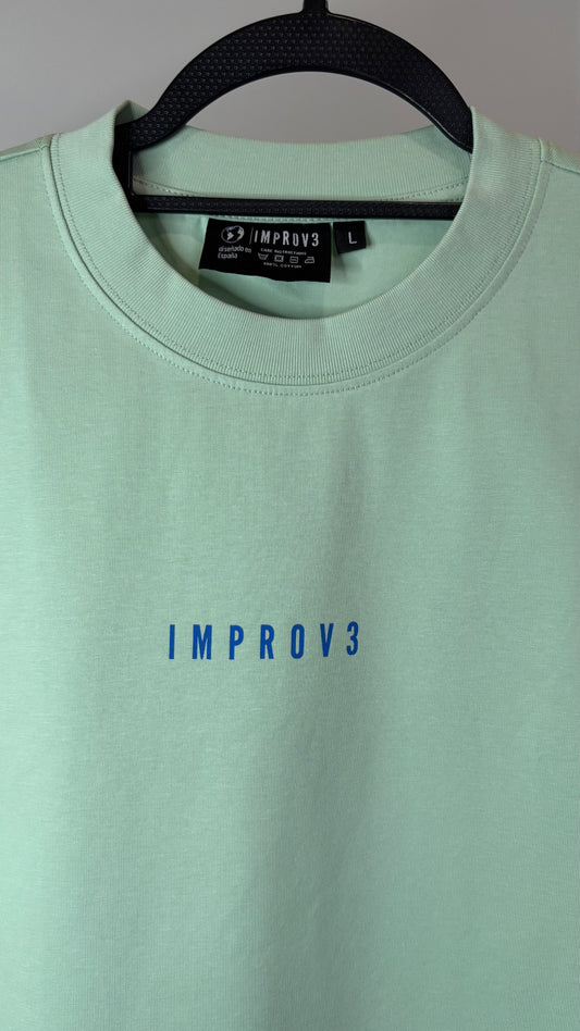 Camiseta Oversize Fit Verde agua